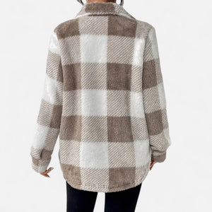 Women’s Plaid Oversized Shacket Button-Up