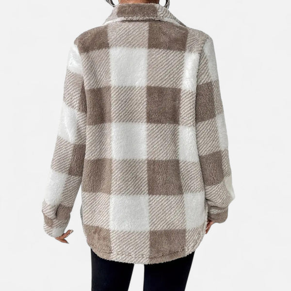 Women’s Plaid Oversized Shacket Button-Up
