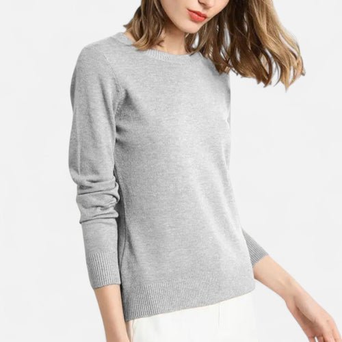 Classic Crew Neck  Long Sleeve Sweater Top