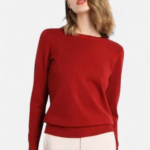 Classic Crew Neck  Long Sleeve Sweater Top