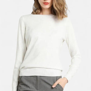 Classic Crew Neck  Long Sleeve Sweater Top