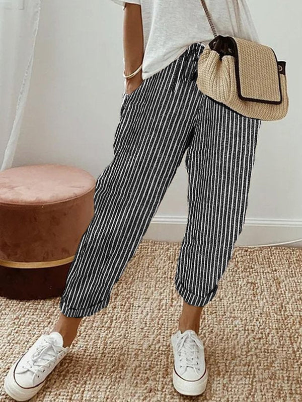 Women’s Relaxed Drawstring Tapered Casual Pants