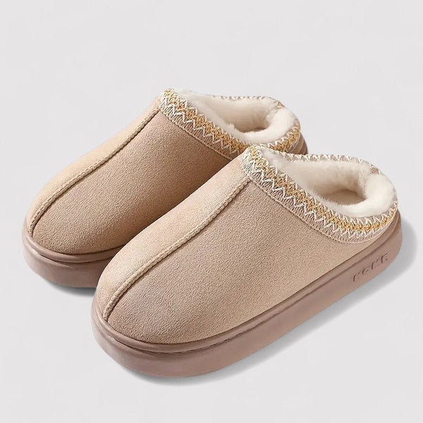 Women’s Plush-Lined Slip-On House Slippers