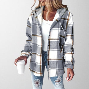 Women's Warm Hooded Jacket with Relaxed Fit