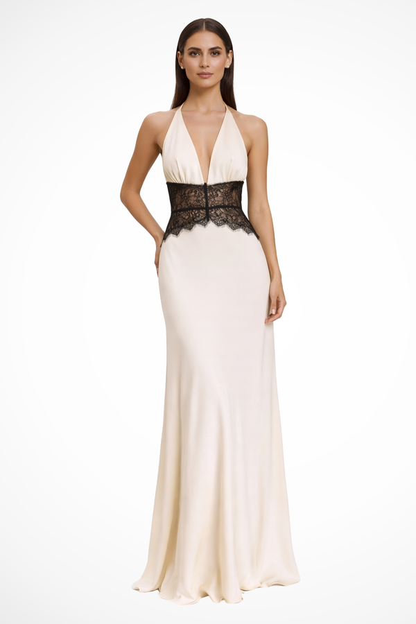 Women's Halter Neck Backless Maxi Dress