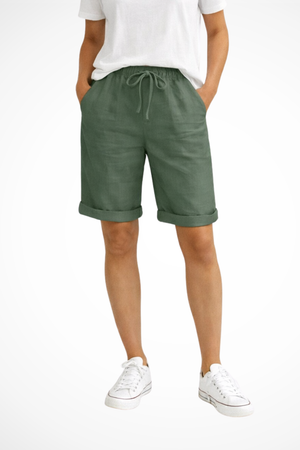 Women's Linen Capri Pants Relaxed Fit