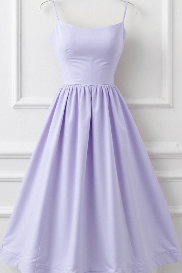 Women’s Square Neck Midi Sundress with Flowy A-Line Silhouette