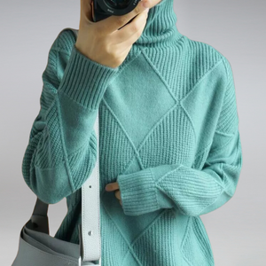 Elegant Turtleneck Women's Sweater