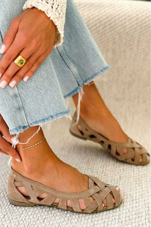 Women’s Strappy Woven Summer Flat Sandals