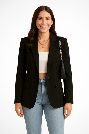 Women's Elegant Single-Button Business Casual Blazer