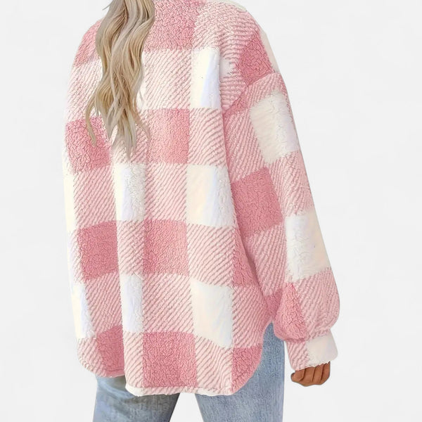 Women’s Plaid Oversized Shacket Button-Up