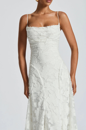 Women’s Floral Lace Mermaid Maxi Dress for Elegant Evening Events