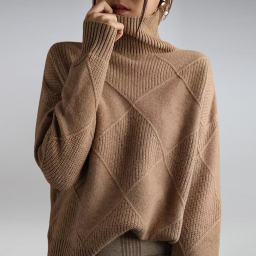 Elegant Turtleneck Women's Sweater