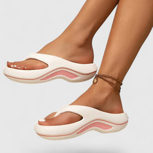 Women's Platform Slide Sandals with Cushioned Footbed