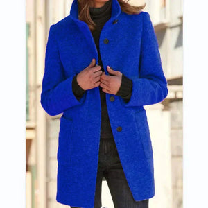 Stylish Mid-Length Women’s Winter Coat