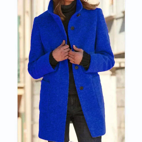 Stylish Mid-Length Women’s Winter Coat