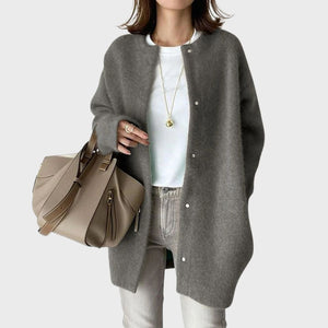 Women's Oversized Cozy Button-Up Cardigan