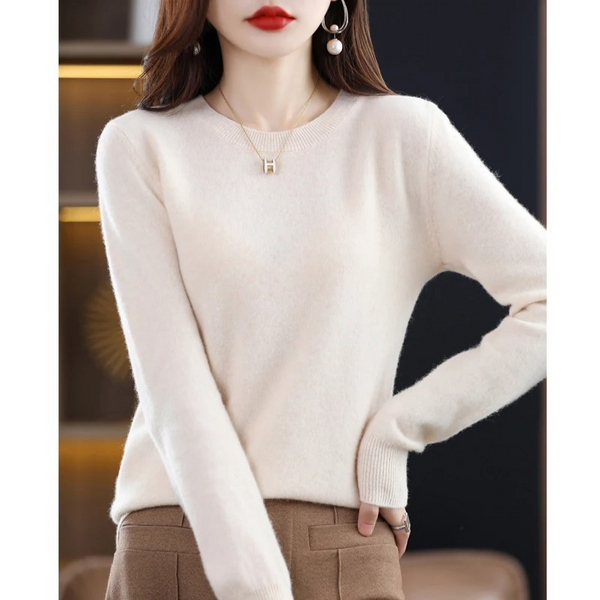 Women's Classic Crew Neck Knit Sweater