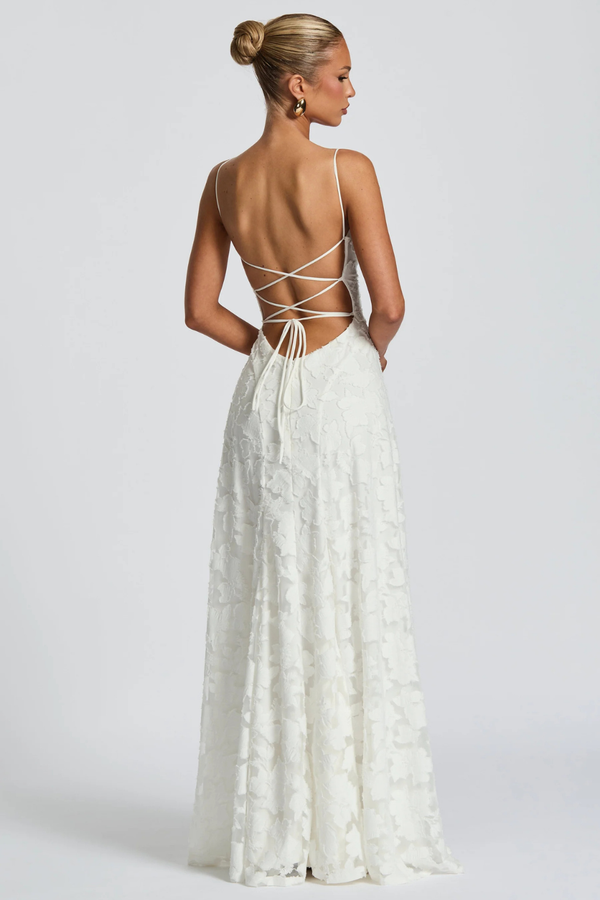 Women’s Floral Lace Mermaid Maxi Dress for Elegant Evening Events