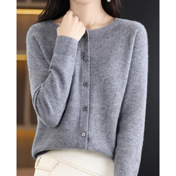 Women’s Button-Up Knit Cardigan Long Sleeve