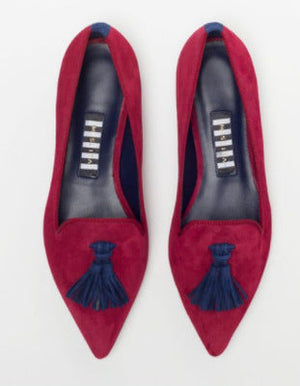 Women’s Pointed Toe Flat Shoes with Decorative Fringe