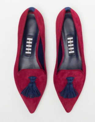 Women’s Pointed Toe Flat Shoes with Decorative Fringe