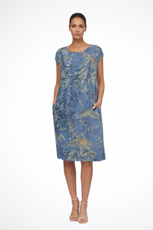 Women's Relaxed Fit Summer Dress Botanical Print