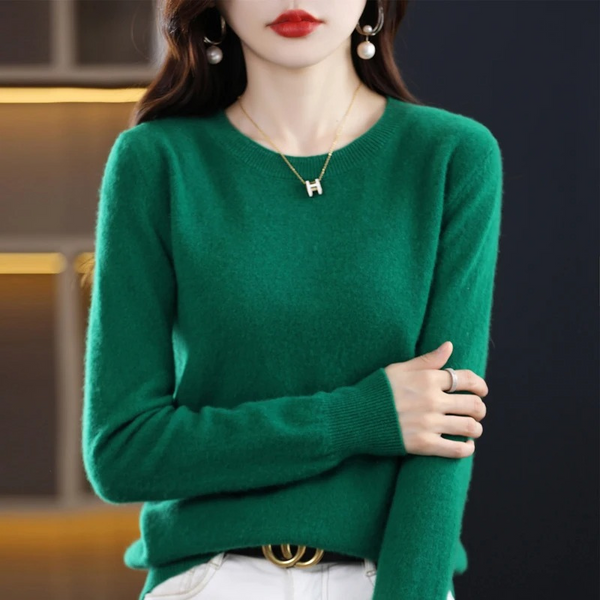 Women's Classic Crew Neck Knit Sweater