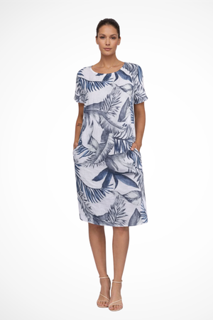 Women's Relaxed Fit Summer Dress Botanical Print