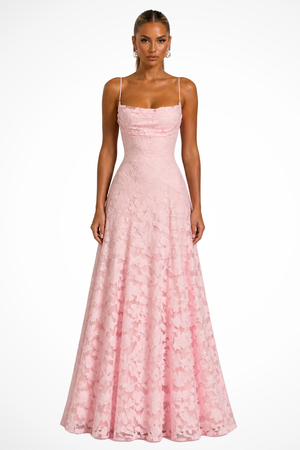 Women’s Floral Lace Mermaid Maxi Dress for Elegant Evening Events