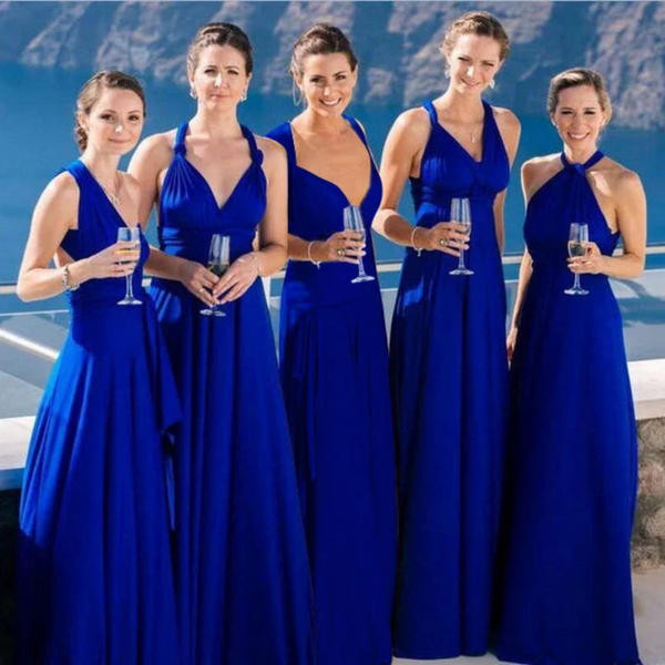 Women's Crossback Evening Gown Maxi Dress