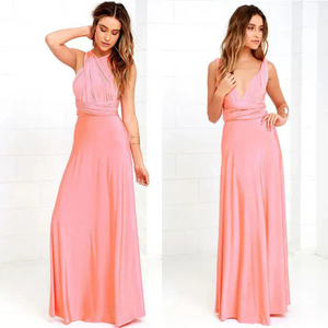 Women's Crossback Evening Gown Maxi Dress