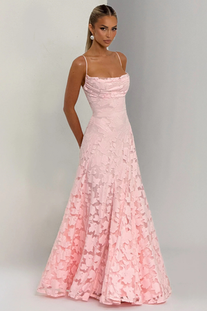 Women’s Floral Lace Mermaid Maxi Dress for Elegant Evening Events