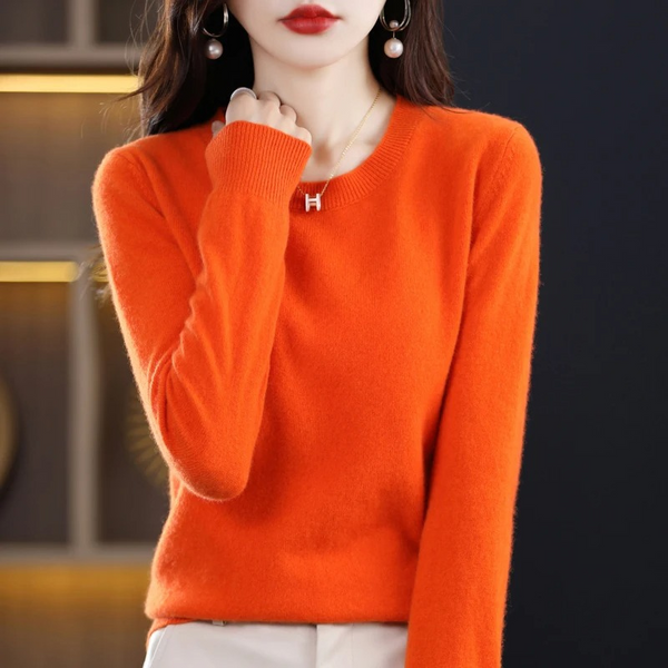 Women's Classic Crew Neck Knit Sweater