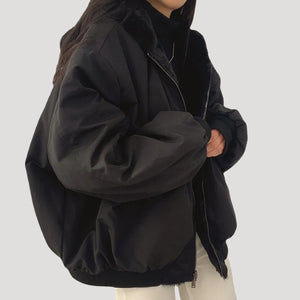 Women's Oversized Long Winter Jacket with Hood