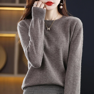 Women's Classic Crew Neck Knit Sweater