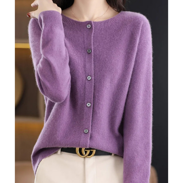 Women’s Button-Up Knit Cardigan Long Sleeve