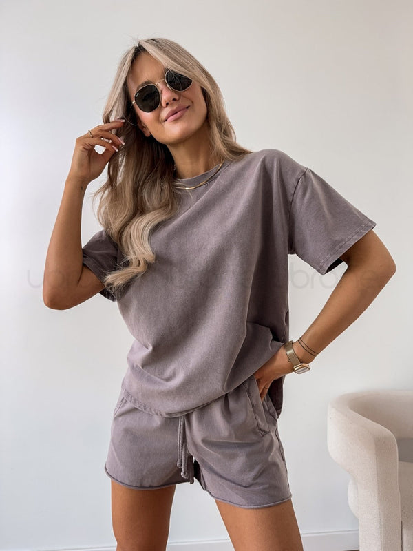 Women's Ripped Shorts & Pants Set