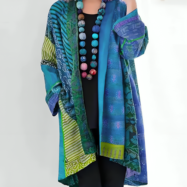 Women's Relaxed Cardigan with Turn-Down Collar