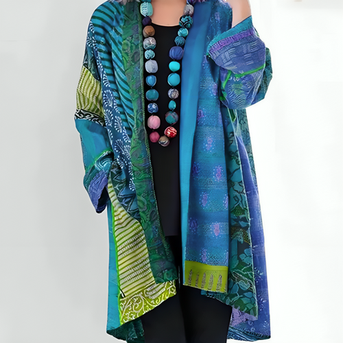 Women's Relaxed Cardigan with Turn-Down Collar