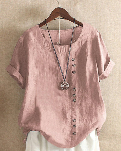 Women’s Casual V-Neck Loose-Fit Blouse