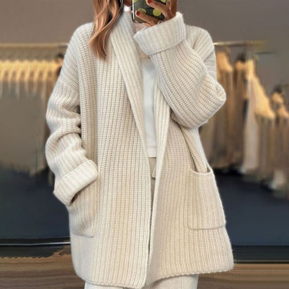 Women's V-Neck Cardigan Loose Fit