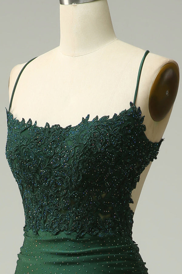 Women’s Lace Bodice Mermaid Evening Maxi Dress