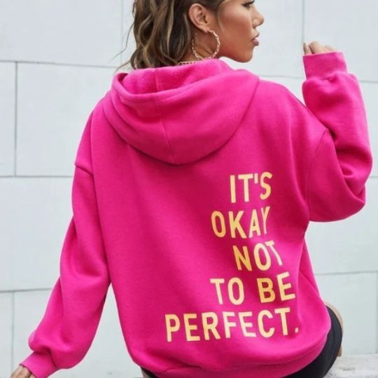 Women's Relaxed Hoodie with Long Sleeves and Casual Fit