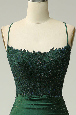 Women’s Lace Bodice Mermaid Evening Maxi Dress