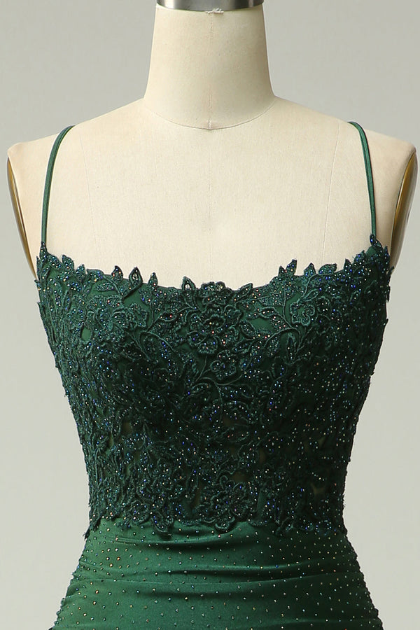 Women’s Lace Bodice Mermaid Evening Maxi Dress