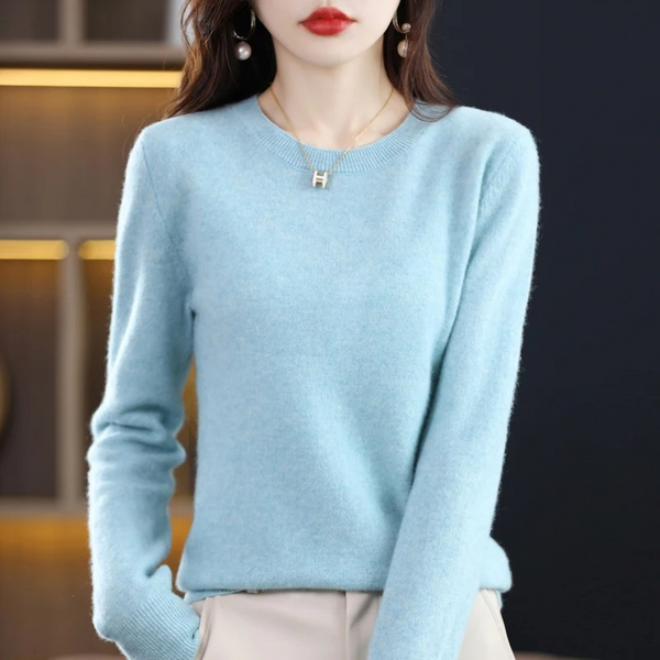 Women's Classic Crew Neck Knit Sweater
