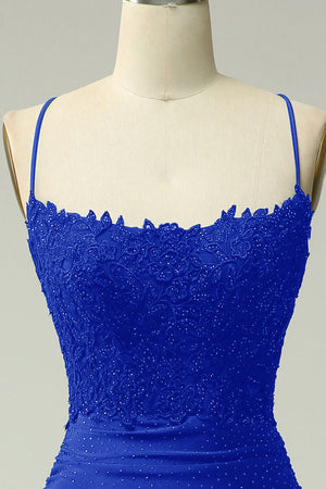 Women’s Lace Bodice Mermaid Evening Maxi Dress