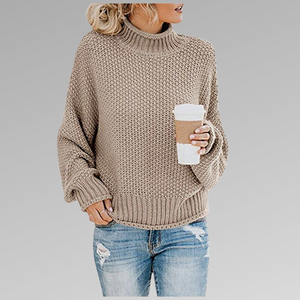 Women's Chunky Turtleneck Knit Sweater