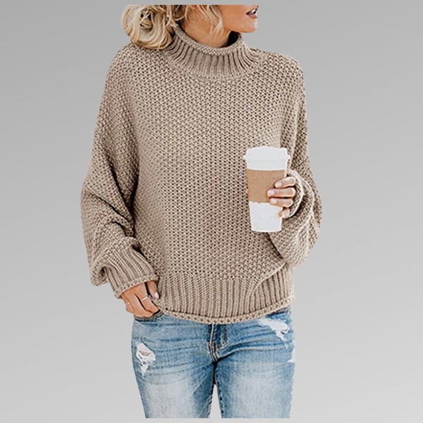 Women's Chunky Turtleneck Knit Sweater